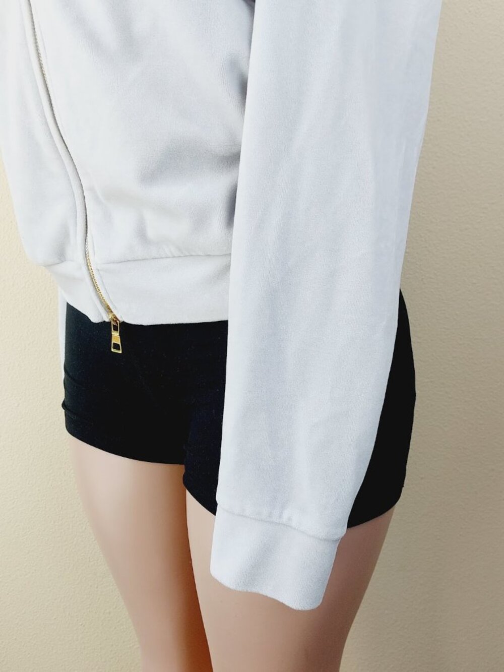 Jordan Women's Off-White Classic Sailor Neck Sports Fleece Jacket Size XL - Picture 8 of 12